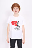 Toontoy Unisex Çocuk Atatürk Baskılı Tişört