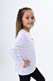 Toontoy Kız Çocuk Çizgili Tişört