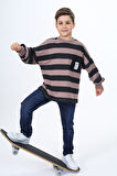 Toontoy Erkek Çocuk Çizgili Sweatshirt