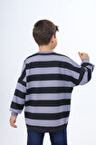 Toontoy Erkek Çocuk Çizgili Sweatshirt