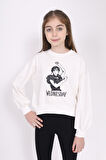 Toontoy Kız Çocuk Baskılı Sweatshirt