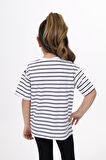 Toontoy Unisex Çocuk Çizgili Tişört