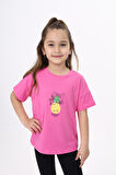 Toontoy Kız Çocuk Baskılı Tişört