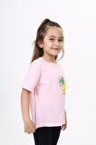 Toontoy Kız Çocuk Baskılı Tişört
