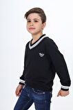 Toontoy Erkek Çocuk Okul Nakışlı Sweatshirt