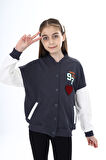 Toontoy Kız Çocuk Baskılı Kolej Hırka