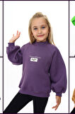 Toontoy Kız Çocuk Baskılı Sweatshirt