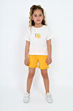 Toontoy Kız Çocuk Baskılı Şortlu Takım