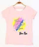 Toontoy Kız Çocuk Baskılı Taş İşlemeli Tişört