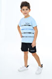 Toontoy Erkek Çocuk Baskılı Şortlu Takım