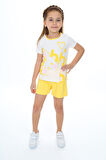 Toontoy Kız Çocuk Baskılı Şortlu Takım