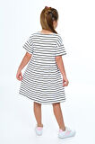 Toontoy Kız Çocuk Çizgili Elbise