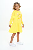 Toontoy Kız Çocuk Baskılı Elbise