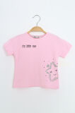 Toontoy Kız Çocuk Baskılı Tişört