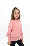 Toontoy Kız Çocuk Yıkamalı Nakışlı Sweatshirt