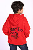 Toontoy Erkek Çocuk Kapüşonlu Kanguru Cepli Baskılı Sweatshirt
