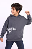 Toontoy Erkek Çocuk Kapüşonlu Kanguru Cepli Baskılı Sweatshirt