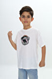 Toontoy Erkek Çocuk Şapkalı Ayı Baskılı Tişört