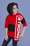 Toontoy Erkek Çocuk Garnili Strong Baskılı Tişört