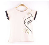 Toontoy Kız Çocuk Just And Girl Baskılı Kol Detaylı Tişört