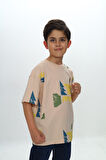Toontoy Erkek Çocuk Renkli Grafik Baskılı Tişört