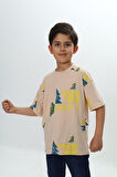 Toontoy Erkek Çocuk Renkli Grafik Baskılı Tişört