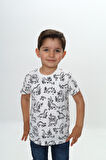 Toontoy Erkek Çocuk Komple Dinazor Baskılı Tişört