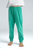 Toontoy Kız Çocuk Önü Baskılı Pijama Takım