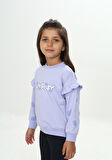 Toontoy Kız Çocuk Fantasy Çiçek Baskılı Sweatshirt