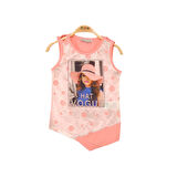 Toontoy Kız Çocuk Atlet Hat Vogue Baskılı