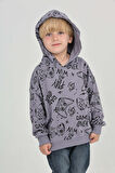 Toontoy Erkek Çocuk Oyun Baskılı Sweatshirt