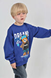 Toontoy Erkek Çocuk Dreamer Ayı Baskılı Sweatshirt