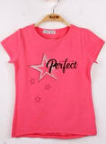 Toontoy Kız Çocuk Perfect Yıldız Baskılı Tişört