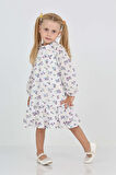 Toontoy Kız Çocuk Çiçek Desenli Elbise