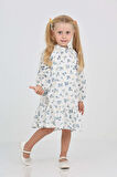 Toontoy Kız Çocuk Çiçek Desenli Elbise