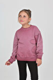Toontoy Kız Çocuk Çiçek Nakışlı Sweatshirt