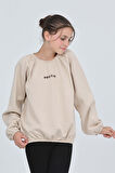 Toontoy Kız Çocuk Pretty Baskılı Sweatshirt