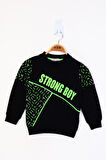 Toontoy Erkek Çocuk Strong Boy Baskılı Sweatshirt