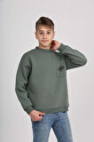 Toontoy Erkek Çocuk Cep Skate Baskılı Sweatshirt