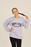 Toontoy Kız Çocuk Rısıng Star Baskılı Sweatshirt