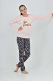 Toontoy Kız Çocuk Big Dream Baskılı Pijama Takım