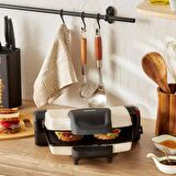 HOMEND Toastbuster 1337h 4 Ekmekli Tost Makinesi Krem