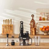 HOMEND Functionall 2808h Mutfak Robotu Siyah Gri