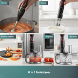 Homend Functionall 2851H Mutfak Robotu 2000 Watt Güç, 1,5 Litre Kapasite ve Çoklu Fonksiyonlar