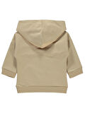 Civil Baby Erkek Bebek Kapüşonlu Sweatshirt 6-18 Ay Sütlü Kahve