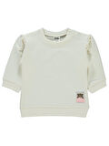 Civil Baby Kız Bebek Sweatshirt 6-18 Ay Ekru