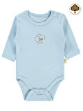 Civil Baby Bebek Organik Çıtçıtlı Badi 0-18 Ay Mavi