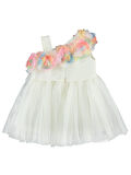 Civil Baby Kız Bebek Elbise 6-18 Ay Ekru