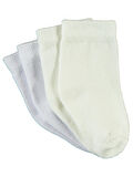 Civil Baby Bebek 2'li Bambu Çorap Set 6-18 Ay Beyaz-Ekru