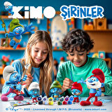 Kimo Şirinler Figür Tasarım Seti (Çiz-Boya-Yapıştır)